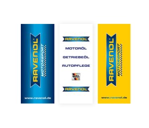 Image RAVENOL portrait format flag, 150x360cm